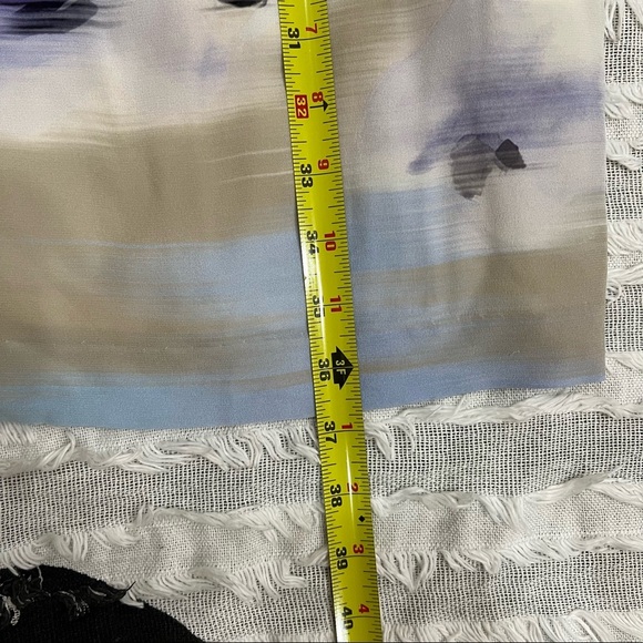 Piazza Sempione Made In Italy Womens Abstract Floral Print 100% Silk Dress Sz 42 - Picture 11 of 12